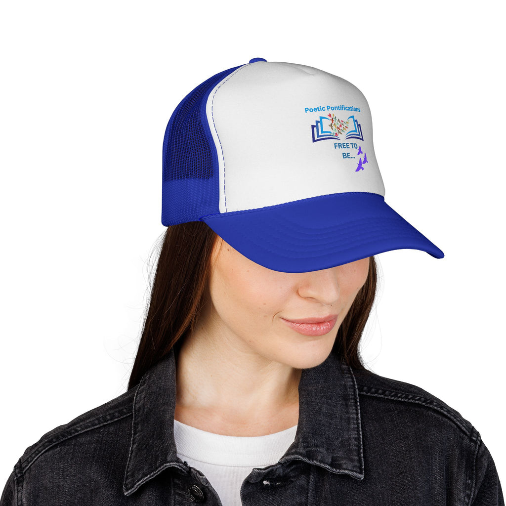 Poetic Possibilities “Free to Be” Trucker Hat — Literary Reader Baseball Cap