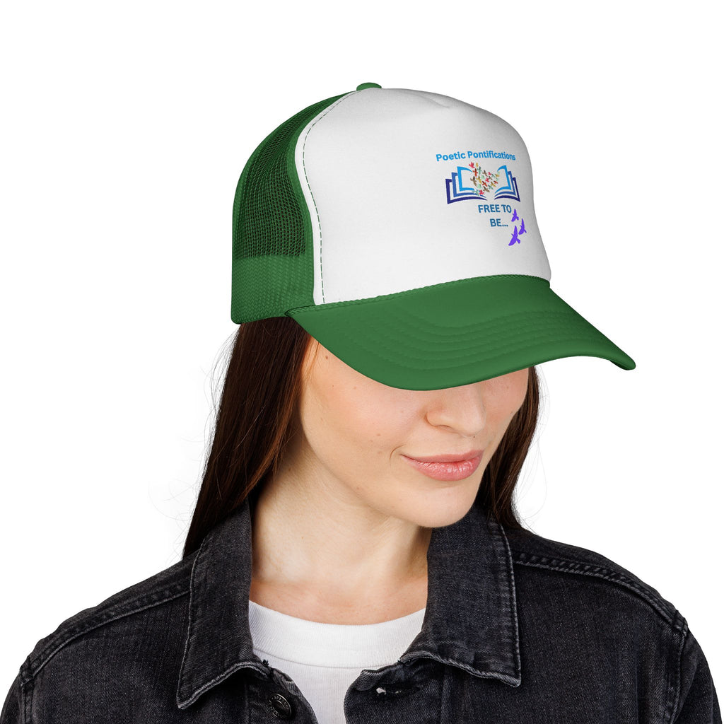 Poetic Possibilities “Free to Be” Trucker Hat — Literary Reader Baseball Cap