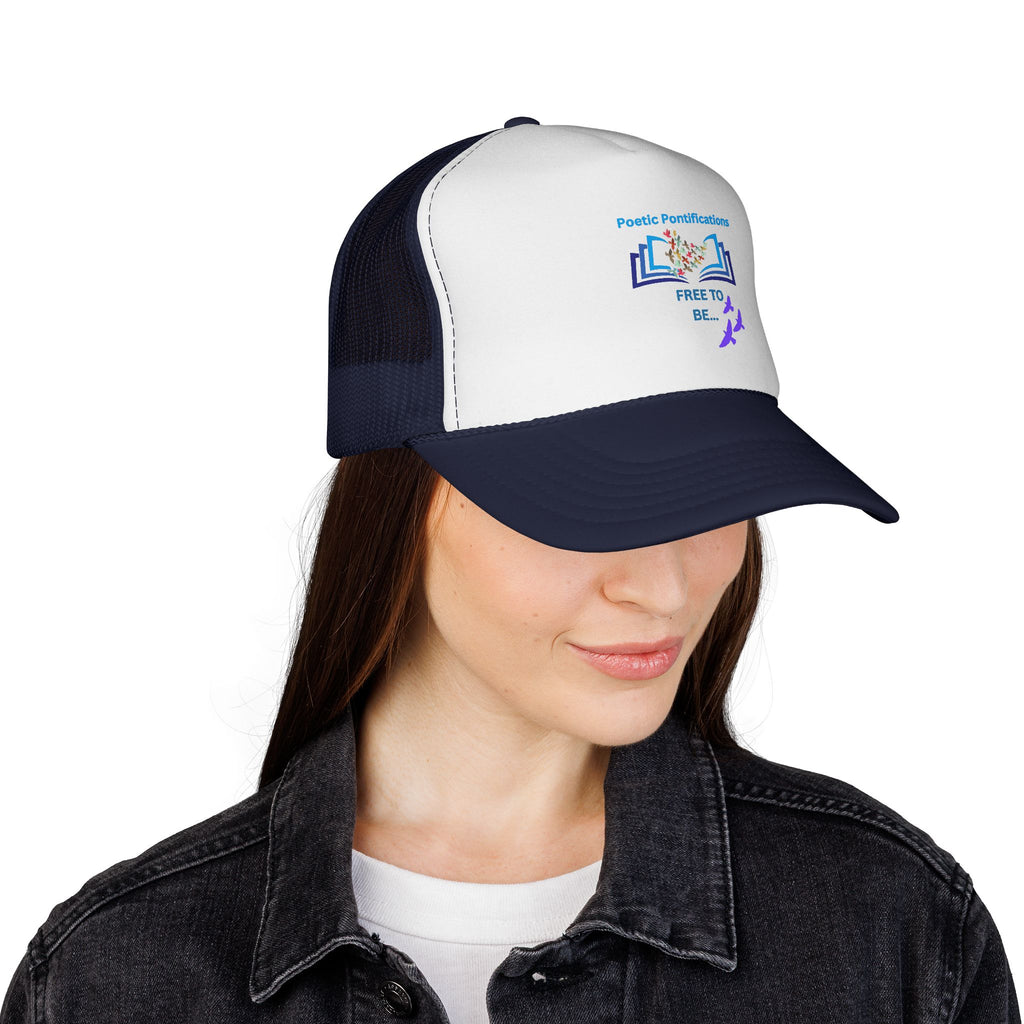 Poetic Possibilities “Free to Be” Trucker Hat — Literary Reader Baseball Cap