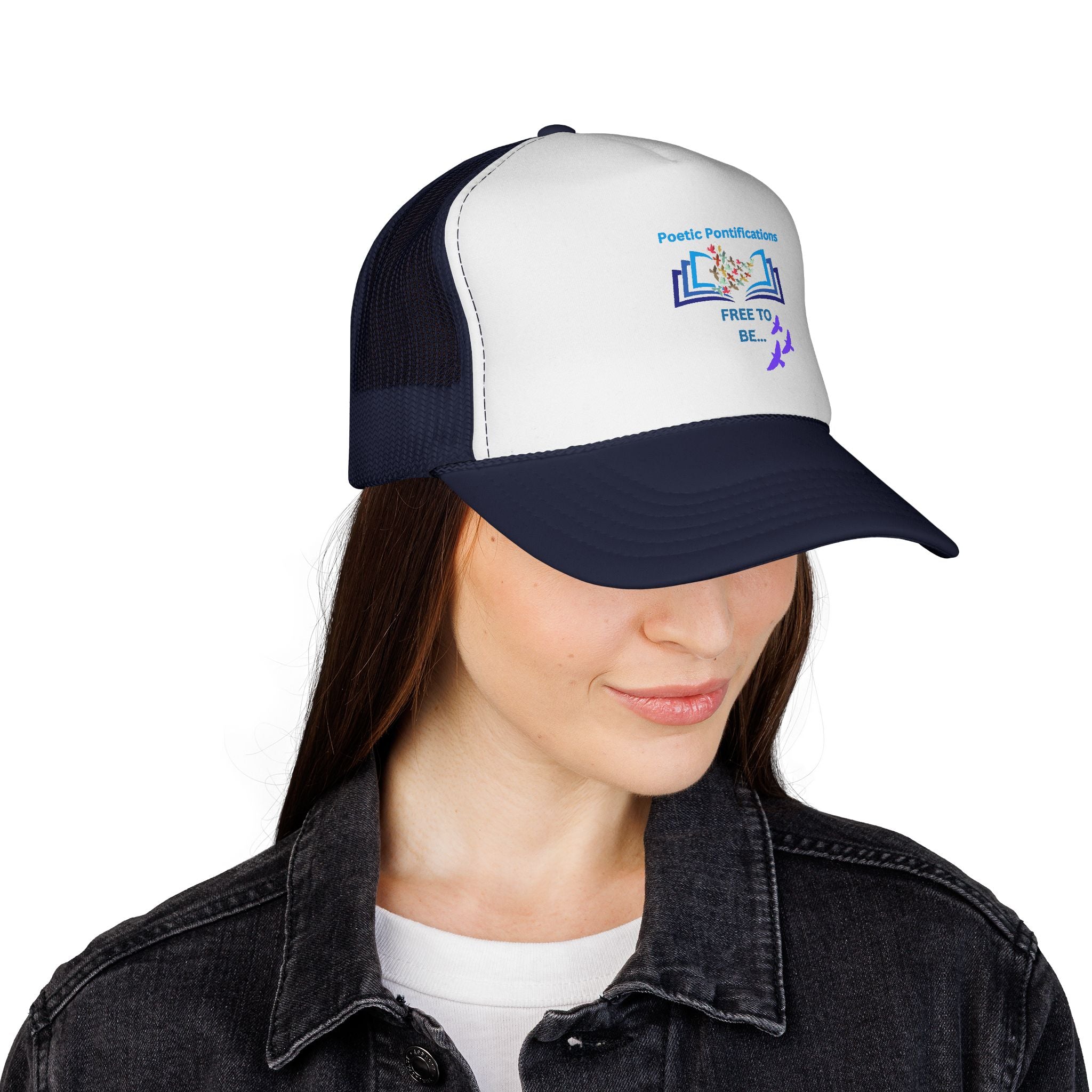 Poetic Possibilities “Free to Be” Trucker Hat — Literary Reader Baseball Cap