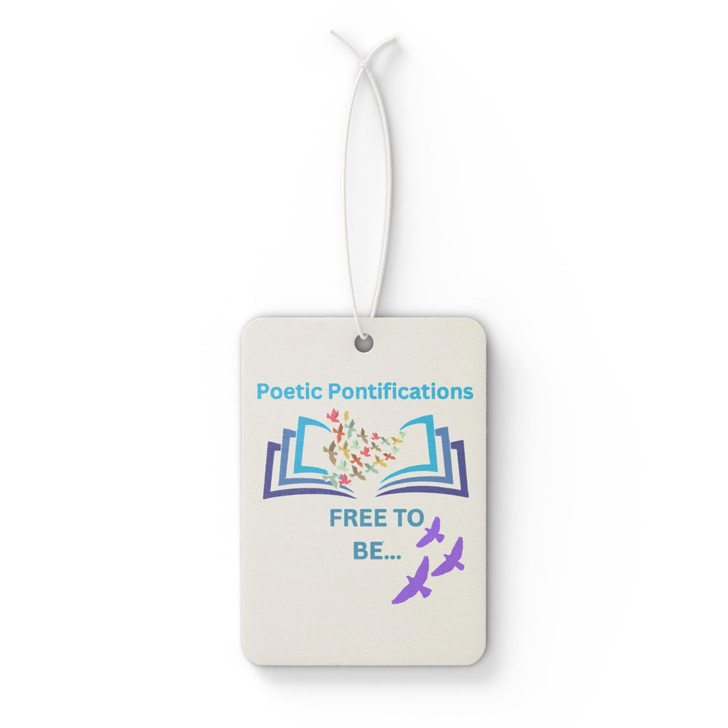 Car Air Freshener — "Poetic Pontifications: Free To Be" Scented Rearview Ornament