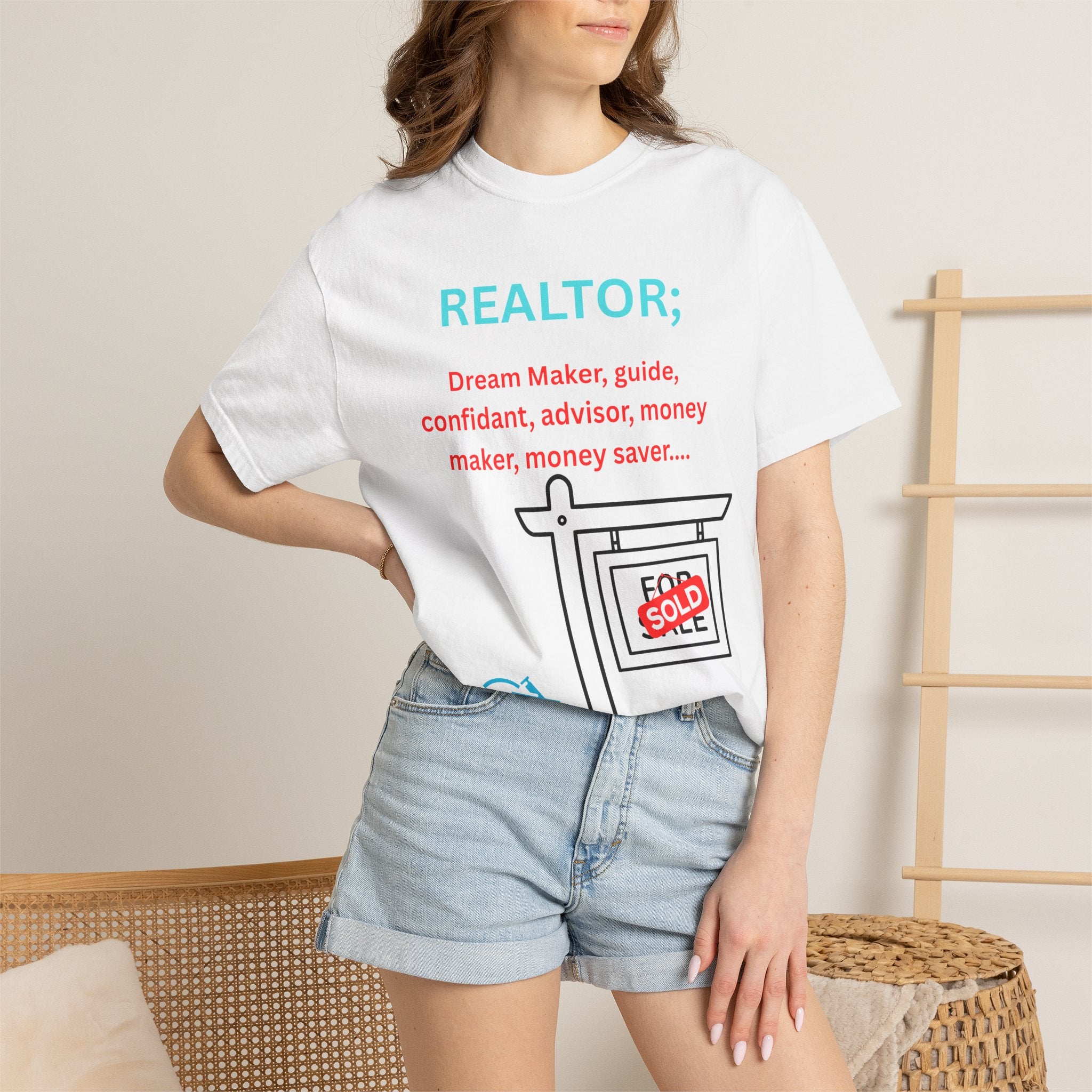 Realtor T-Shirt — 'REALTOR; Dream Maker' Real Estate Agent Gift