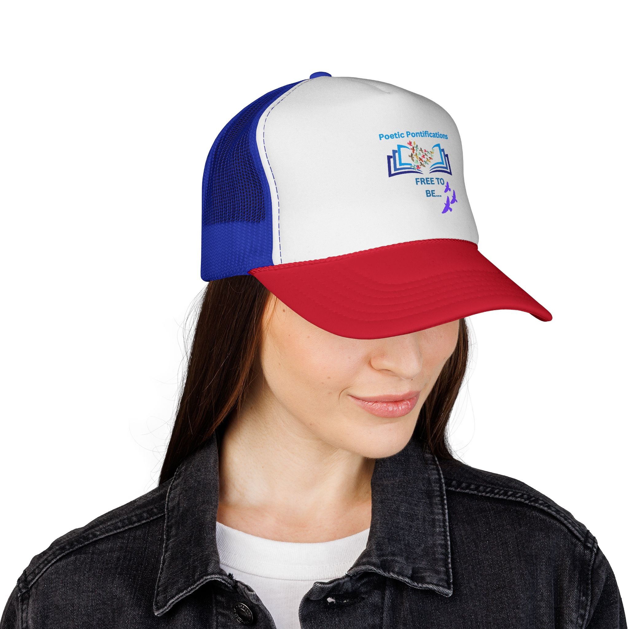 Poetic Possibilities “Free to Be” Trucker Hat — Literary Reader Baseball Cap