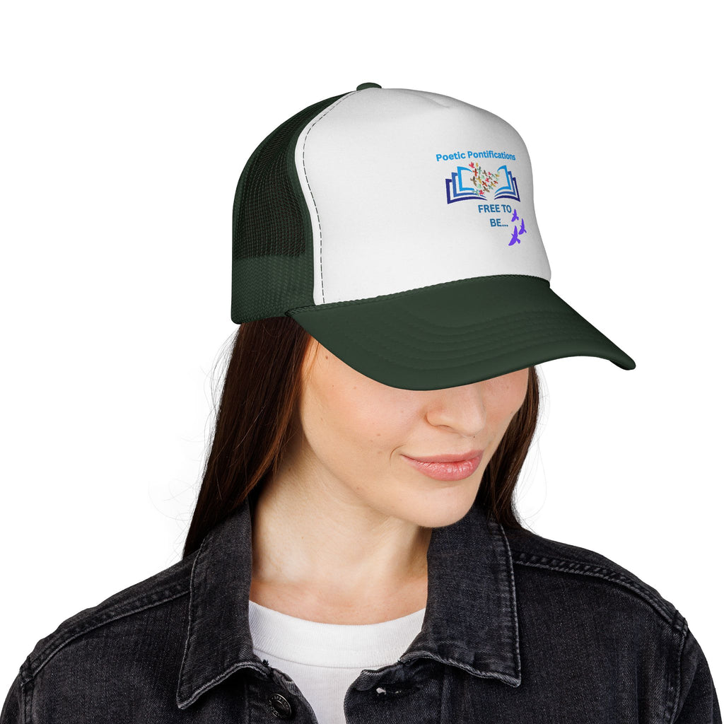 Poetic Possibilities “Free to Be” Trucker Hat — Literary Reader Baseball Cap