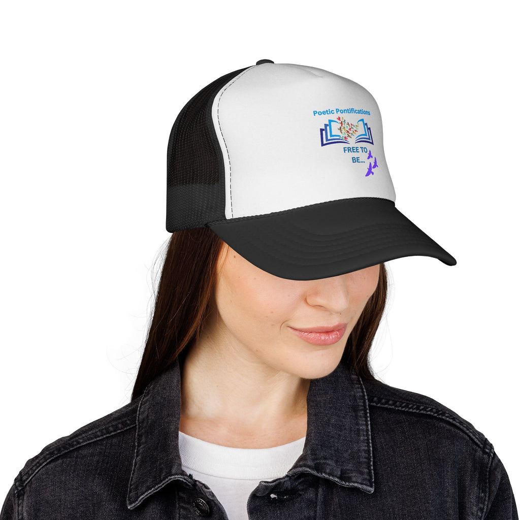 Poetic Possibilities “Free to Be” Trucker Hat — Literary Reader Baseball Cap
