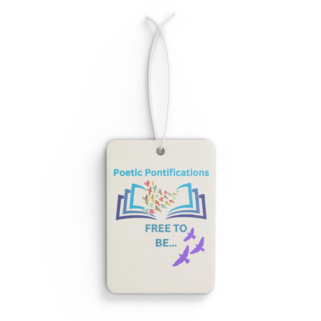 Car Air Freshener — "Poetic Pontifications: Free To Be" Scented Rearview Ornament
