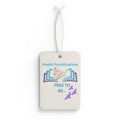 Car Air Freshener — "Poetic Pontifications: Free To Be" Scented Rearview Ornament