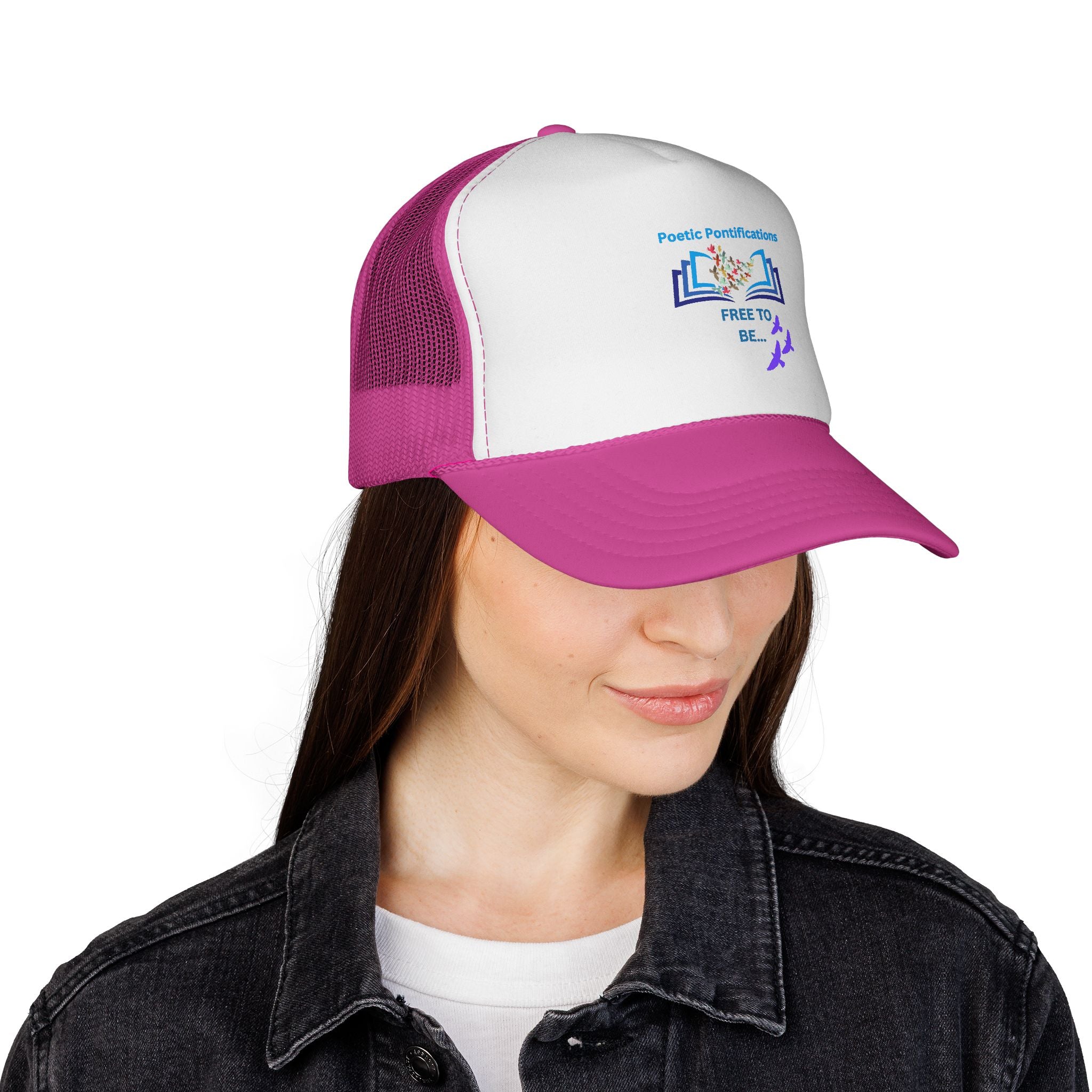 Poetic Possibilities “Free to Be” Trucker Hat — Literary Reader Baseball Cap